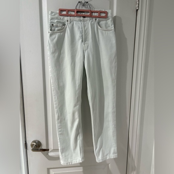 Everlane 90s Cheeky Jean Bone White - Button Fly, Cropped - Picture 4 of 13